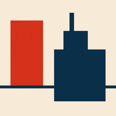 Minimalist Abstract Art Style Style Transfer Example