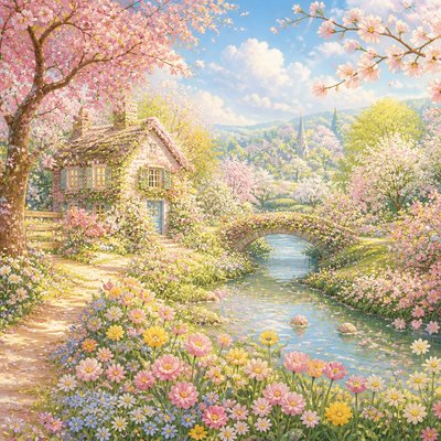 wide landscape with natural scenery — Bloomcore Aesthetic