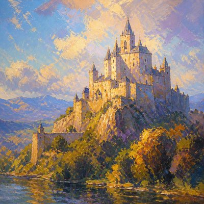 majestic castle on a hilltop