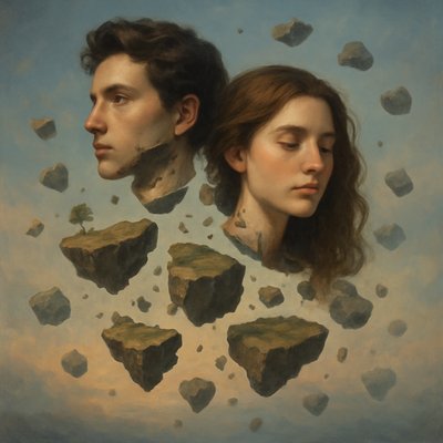 portrait of two people together