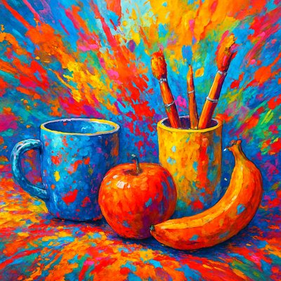 still life with everyday objects