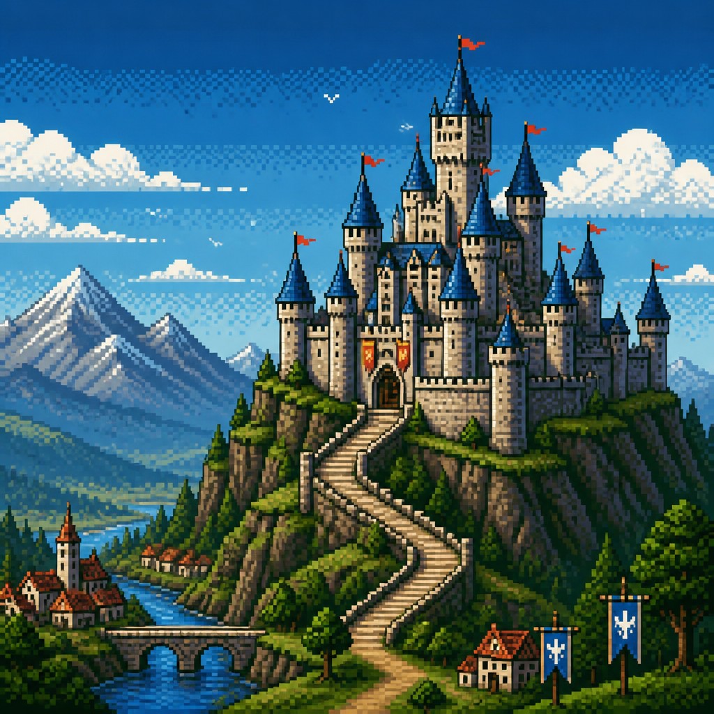 majestic castle on a hilltop