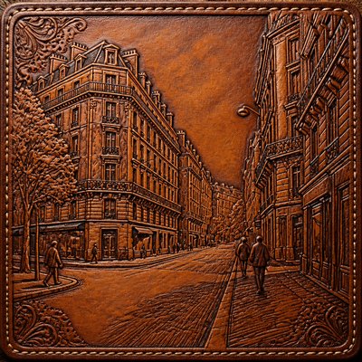 Leather Art Style Style Transfer Example