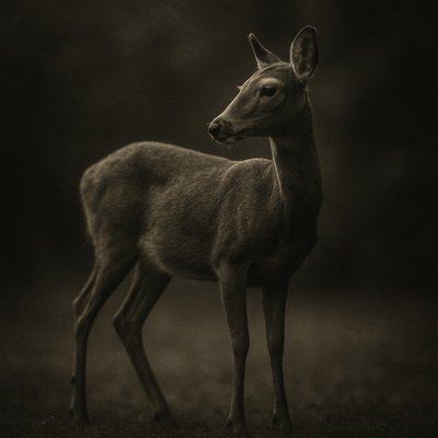animal standing in natural pose