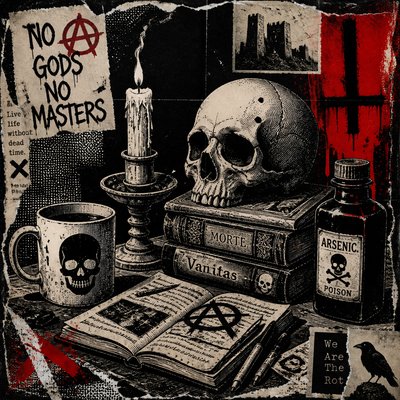 still life with everyday objects — Gothic Punk Art