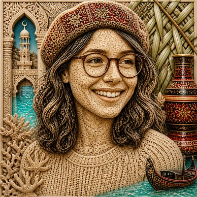 Maldivian Art Style Style Transfer Example