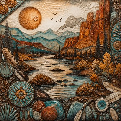wide landscape with natural scenery — Bohemian Jewelry Design