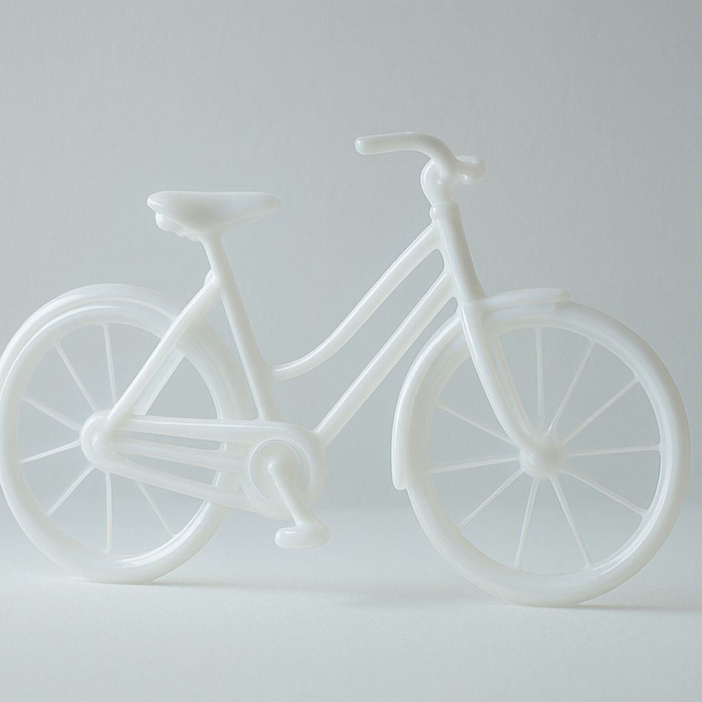 bicyle resting against a wall