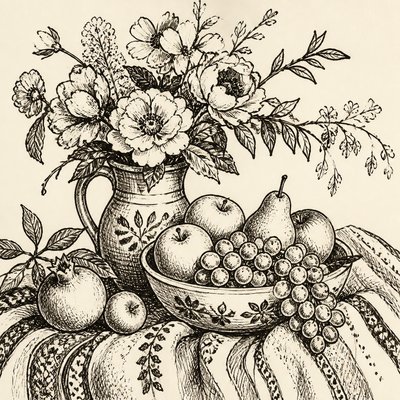 Pen and Ink Drawing Style 3