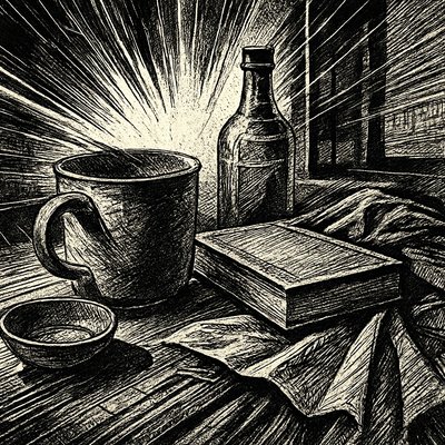 still life with everyday objects
