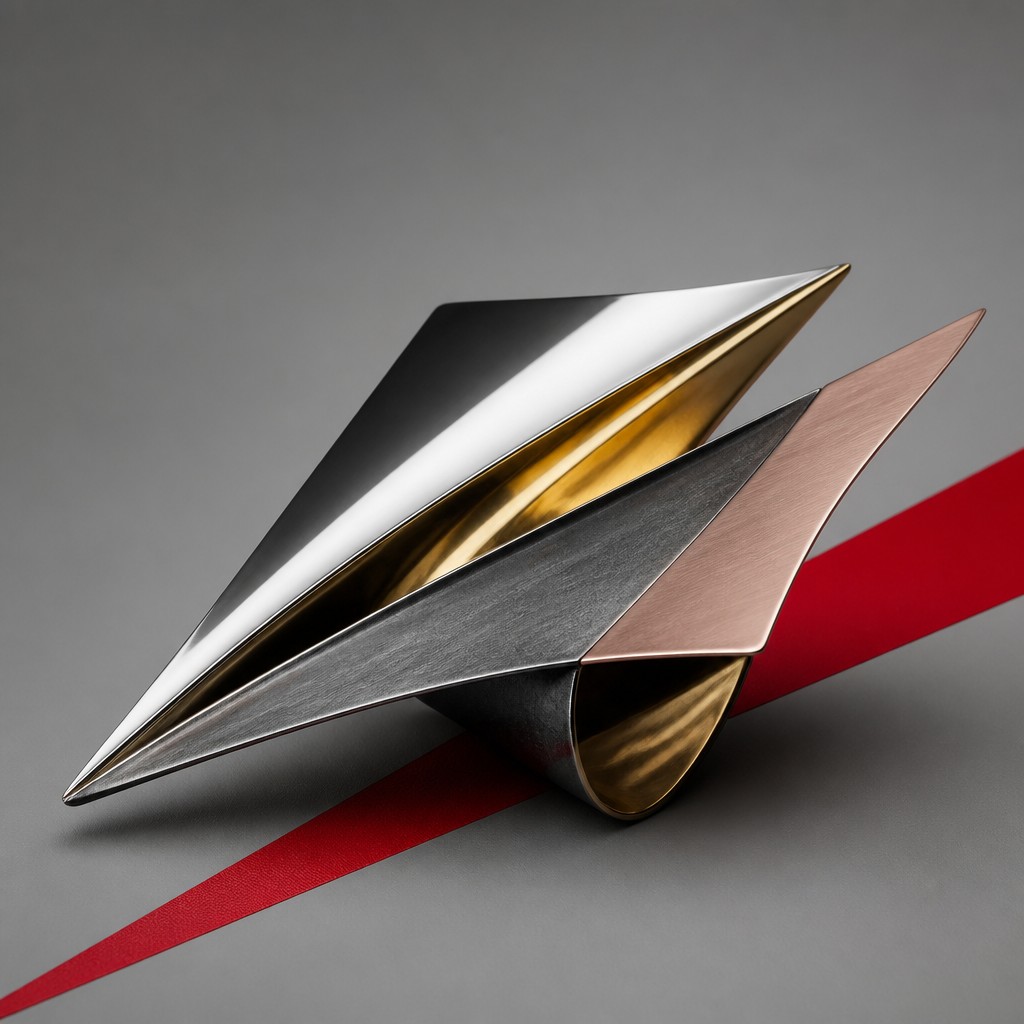 a paper plane, clean minimal composition on a plain background, no text