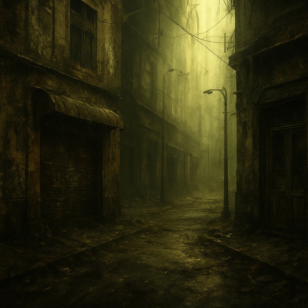 urban street with city activity