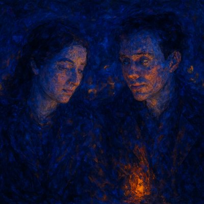 portrait of two people together