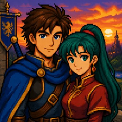 portrait of two people together