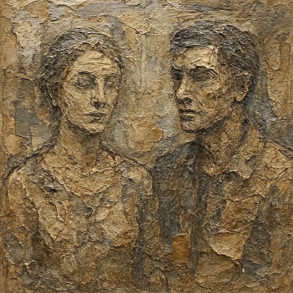 portrait of two people together