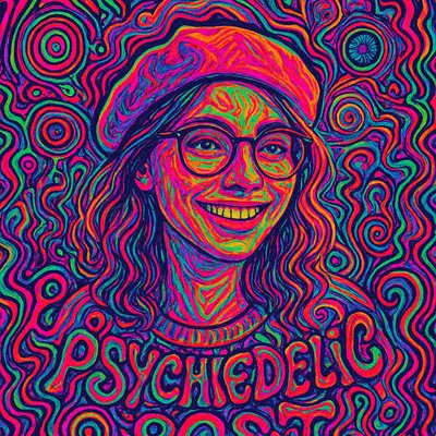 Psychedelic Poster Design Style Transfer Example