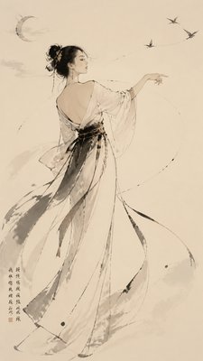 full-length portrait of an elegant figure