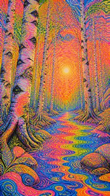 a serene birch forest in soft morning light, no people, no text
