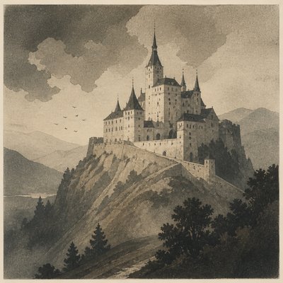 majestic castle on a hilltop