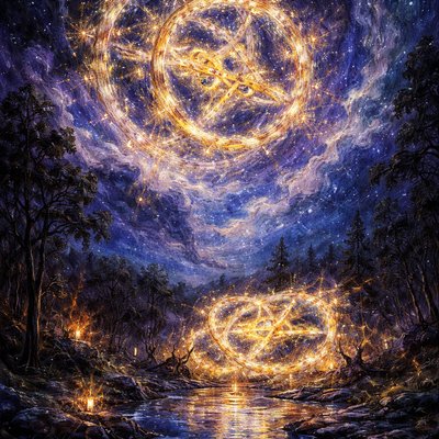 Express a heavenly wheel above in the stars and another wheel on the earth. Ezekiel's wheel within a wheel 
