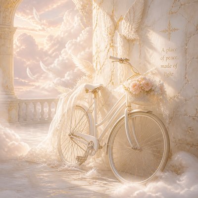 bicyle resting against a wall