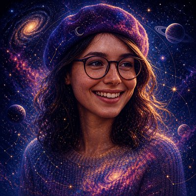 Spacecore Aesthetic Style Transfer Example