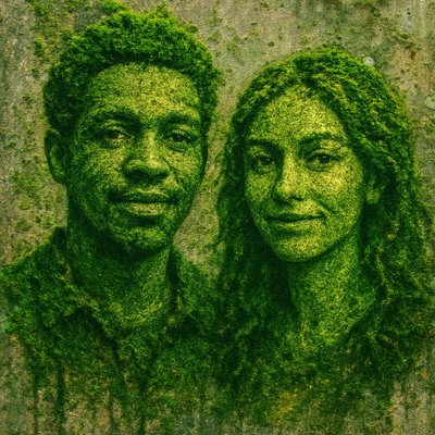 portrait of two people together