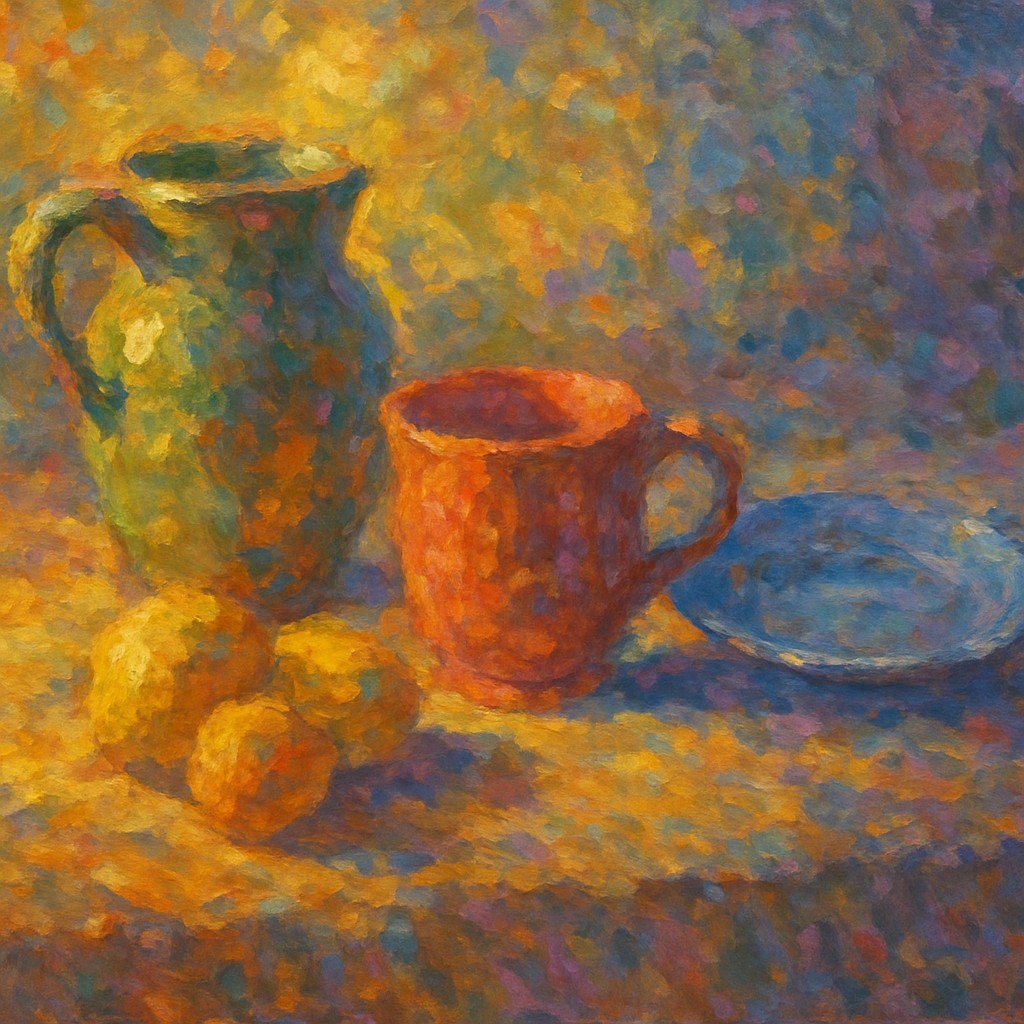 still life with everyday objects