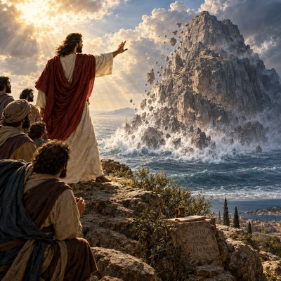 Mark 11:23 (KJV)
23 For verily I say unto you, That whosoever shall say unto this mountain, Be thou removed, and be thou cast into the sea; and shall not doubt in his heart, but shall believe that those things which he saith shall come to pass; he shall have whatsoever he saith.
