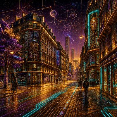 Afrofuturism Art Style Style Transfer Example