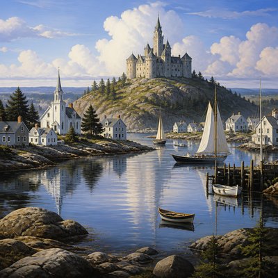 majestic castle on a hilltop