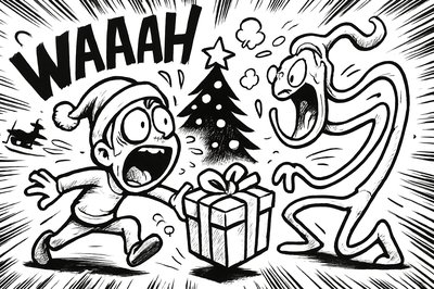 Create coloring book with christmas eve thame in 30 pages