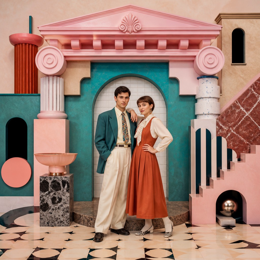 portrait of two people together — Postmodern Architecture