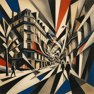 Vorticism Art Style Style Transfer Example