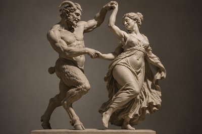 faun dancing with lady