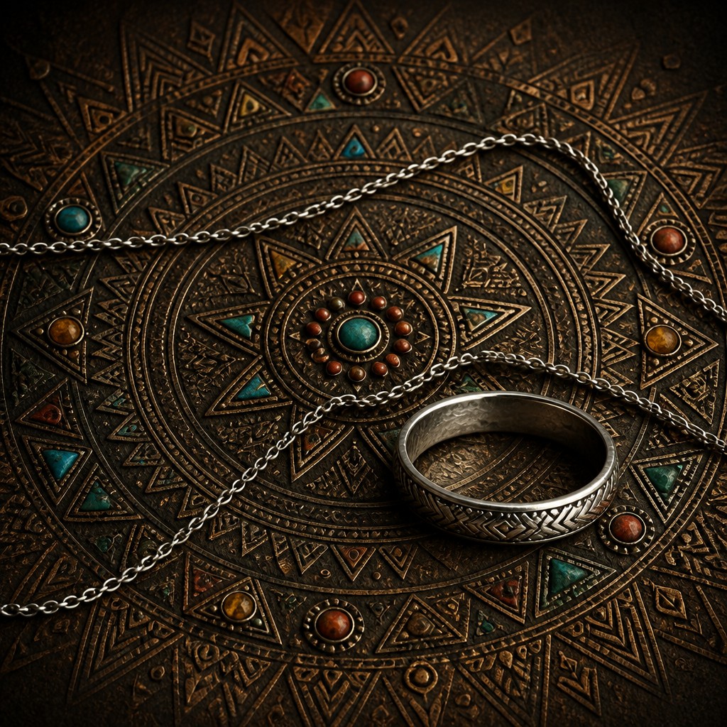 Ethnic Tribal Jewelry Design Style Transfer Example