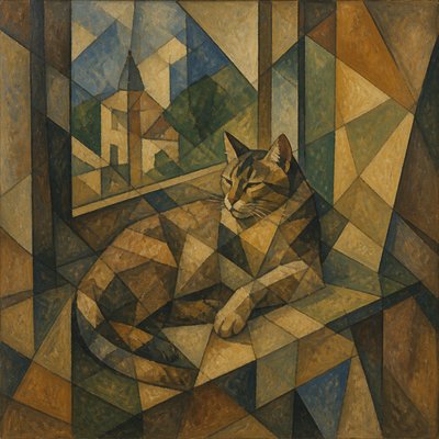 a cat lounging in a sunlit window