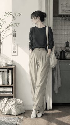 full-length portrait of an elegant figure