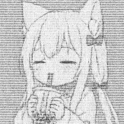 a black and white photo of a girl with long hair