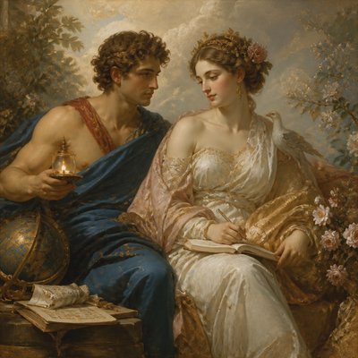 portrait of two people together