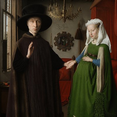 portrait of two people together