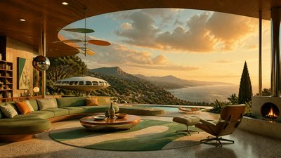 sweeping panoramic landscape with a dramatic sky