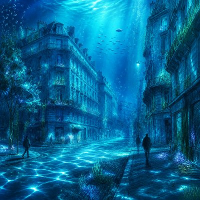 Underwater Fantasy Art Style Transfer Example