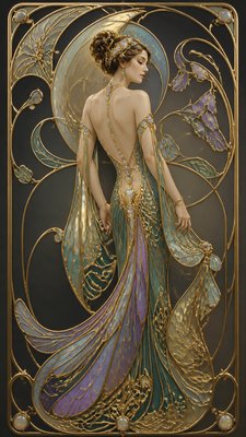 full-length portrait of an elegant figure