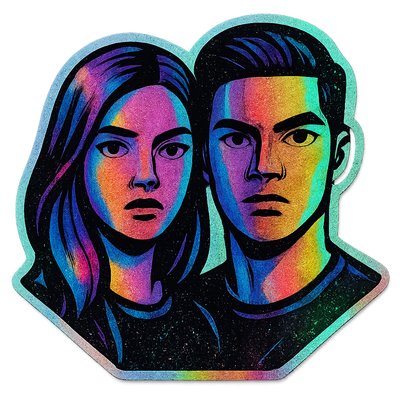 portrait of two people together