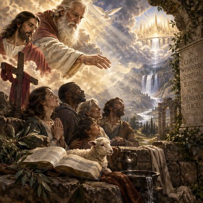 “Blessed be the God and Father of our Lord Jesus Christ, who has blessed us in Christ with every spiritual blessing in the heavenly places …”  – Ephesians 1:3