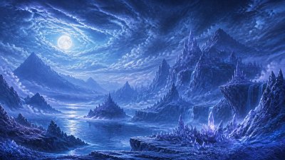 sweeping panoramic landscape with a dramatic sky
