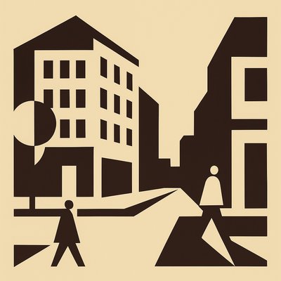 Minimalist Geometric Art Style Transfer Example