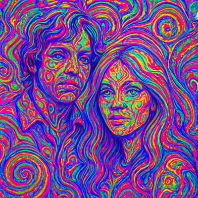 portrait of two people together