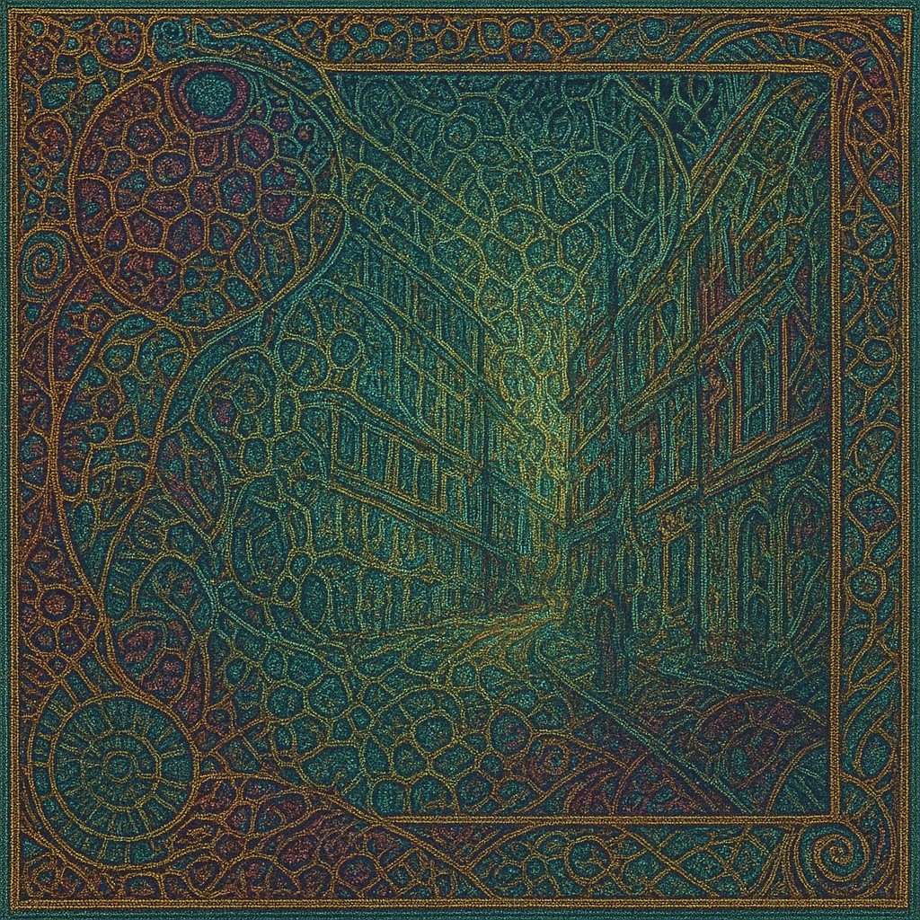Microscopic Tapestry Style Transfer Example